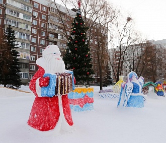 Лучший снежный городок: новосибирцев наградили за душевных поросят